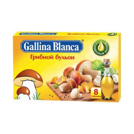 Бульон Gallina Blanca Грибной 8 Кубиков 80гр Кор Бульон Gallina Blanca Грибной 8 Кубиков 80гр Кор