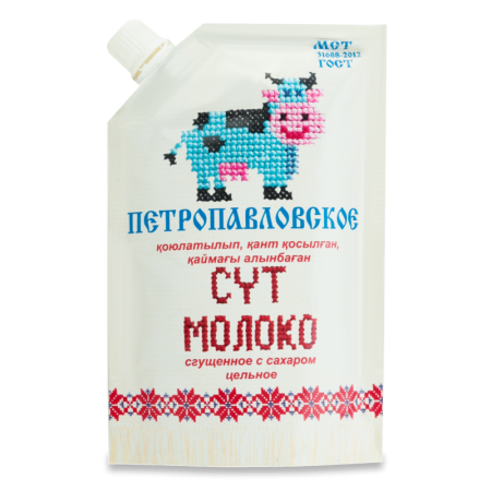 Молоко Сгущеное 8.5% с Сахаром Цельное Петропавловское масло-дел д/п 250г