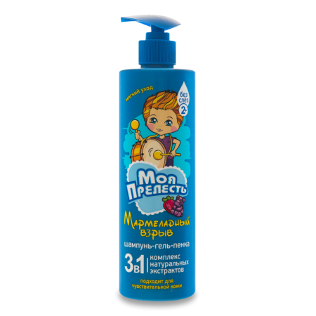 Шампунь 3в1 Для Детей от 2лет Мармеладный Взрыв Моя Прелесть 500мл