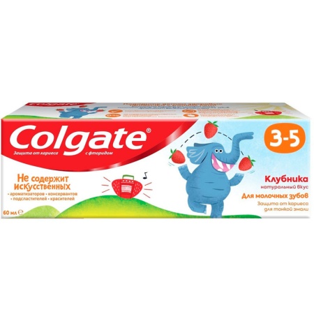 Паста Зубная Colgate Детская Клубника 60мл Кор