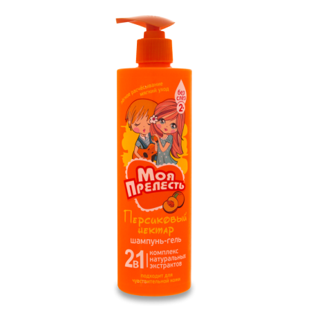 шампунь-гель Для Детей от 2лет Персиковый Нектар Моя Прелесть 500мл