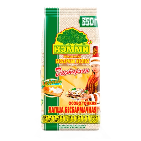 Лапша Бесбармачная Дастархан Яичная Особо Тонкая 350гр п/п