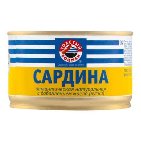 Сардина Нат с Доб Масла 240гр ж/б