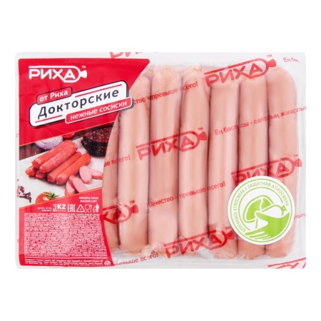 Сосиски Риха Докторские в/с 450гр шт в/у
