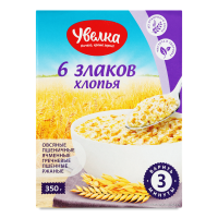 Хлопья 6 Злаков Увелка к/у 350г Хлопья 6 Злаков Увелка к/у 350г