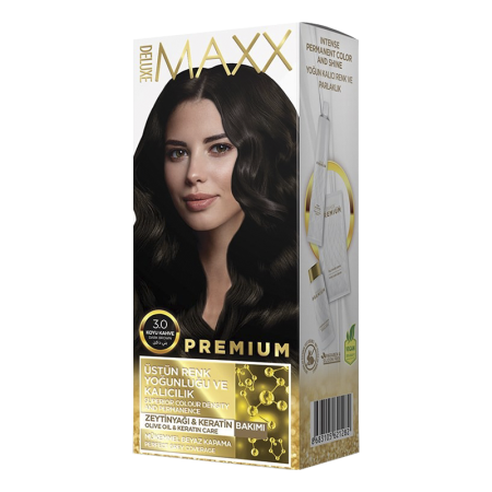Крем Краска Для Волос Maxx Deluxe Premium 3 0 Темный Каштан