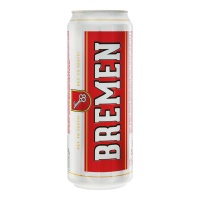Пиво 0.45л 4% Светлое Пастеризованное Bremen ж/б