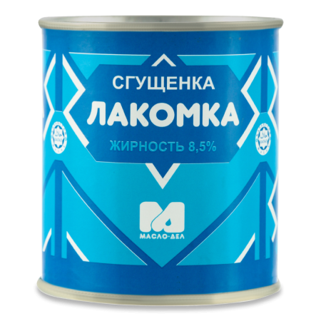 Продукт Сгущенный 8.5% растительно-молочный с Сахаром Сгущенка Лакомка масло-дел ж/б 360г