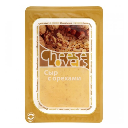 Сыр Cheese Lovers с Орехами 50% Ломтики 150гр Сыр Cheese Lovers с Орехами 50% Ломтики 150гр