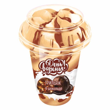 Мороженое Десерт День Варенья Грильяж в Шоколаде 180гр