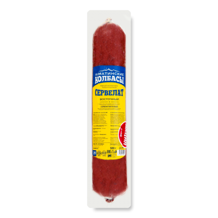 Колбаса Сервелат Восточный Алматинские Колбасы п/к м/у 500г