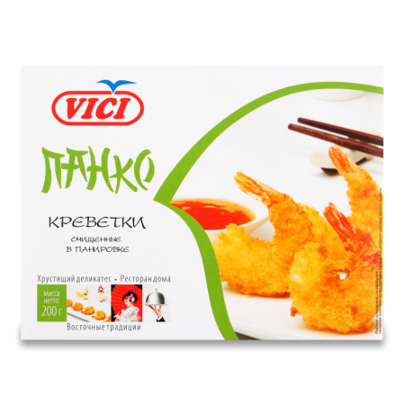 Креветки Очищенные в Панировке Замороженные Панко Vici к/у 200г