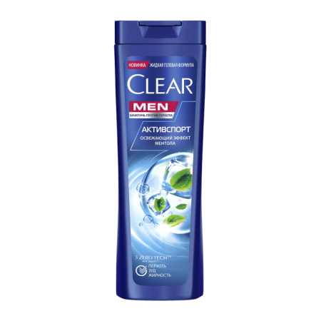 Шампунь Clear Men Активспорт Эффект Ментола 180мл фл
