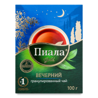 Чай Черный Гранулированный с Ароматом Бергамота Вечерний Gold Пиала к/у 100г