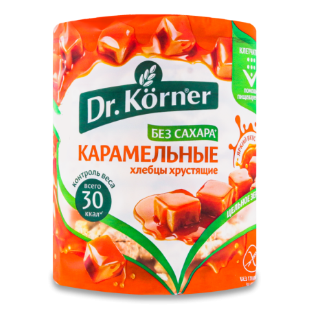 Хлебцы dr Korner Карамельные 100гр Пленка