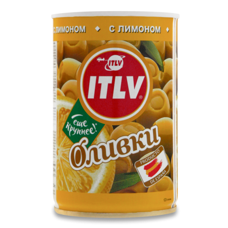 Оливки Зеленые Фаршированные с Лимоном Itlv ж/б 300г