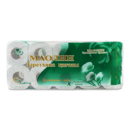 Бумага Туалетная Двухслойная Маолин 10шт