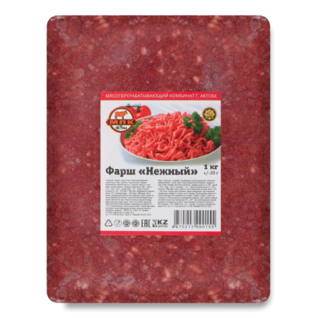 Фарш Мпк Нежный Говяжий 1кг в/у