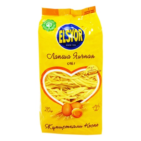 Лапша Elsyor Яичная ї1 210гр п/п