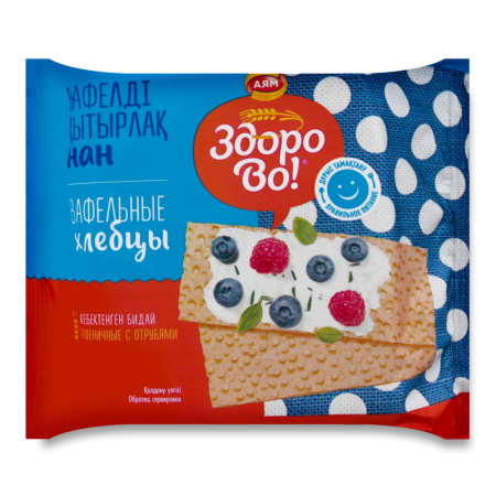 Хлебцы Пшеничные с Отрубями Вафельные здорово! м/у 70г Хлебцы Пшеничные с Отрубями Вафельные здорово! м/у 70г