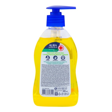 Мыло Aura Антибактериальное Ромашка Жидкое 300мл фл