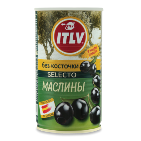 Маслины Без Косточки Стерилизованные Selecto Itlv ж/б 350г