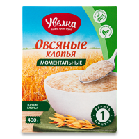 Хлопья Овсяные Моментальные Увелка к/у 400г