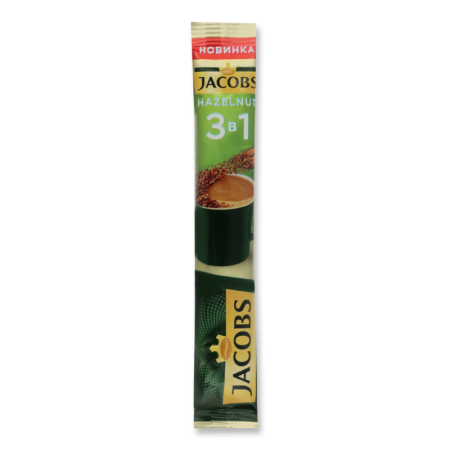 Напиток Кофейный Растворимый Hazelnut 3в1 Jacobs м/у 15г