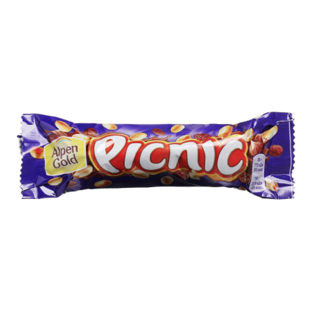 Батончик Picnic арахис/изюм в Карамели 48гр фл/п