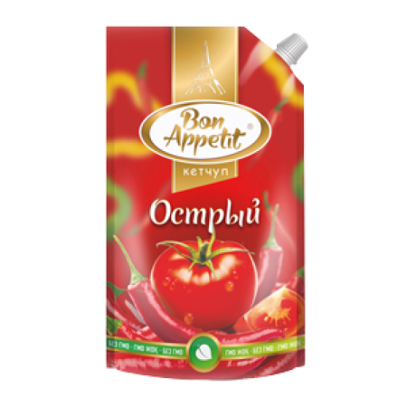 Кетчуп Bon Appetit Острый 380гр д/п