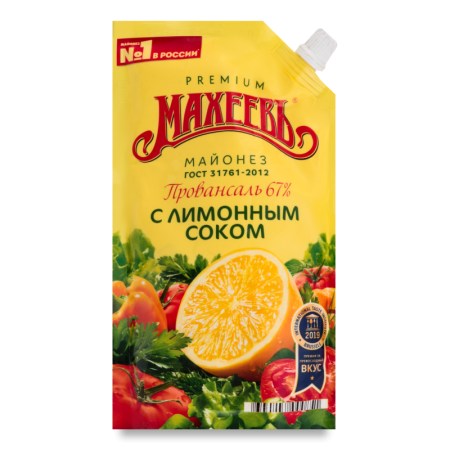 Майонез Махеевъ с Лимонным Соком 67% 380гр д/п
