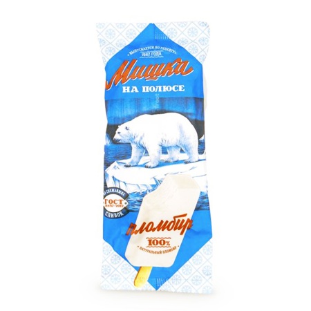 Мороженое Мишка на Полюсе крем-брюле Пломбир 70гр фл/п