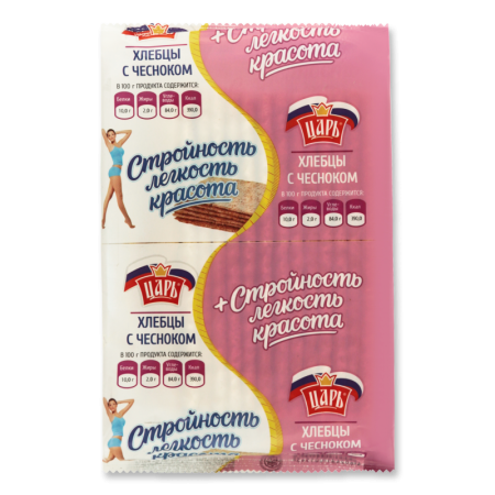 Хлебцы с Чесноком Царь м/у 90г