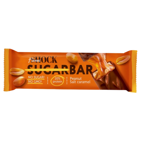 Батончик Fitnes Shock Глазированный Соленая карамель/арахис 50г фл/п