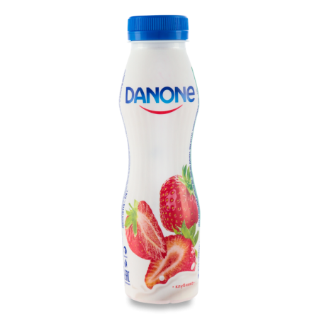 Йогурт 2.5% Питьевой Клубника Danone п/бут 270г