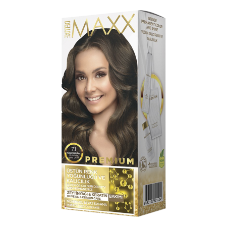 Крем Краска Для Волос Maxx Deluxe Premium 7 1 Пепельно Русый