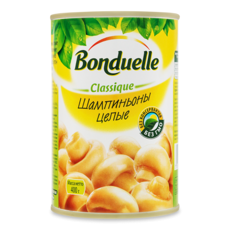 Шампиньоны Целые Classique Bonduelle ж/б 400г