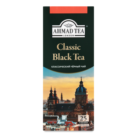 Чай Черный Классический Листовой Мелкий Ahmad Tea к/у 25х2г