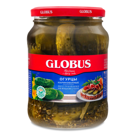 Огурцы Маринованные Globus c/б 720мл