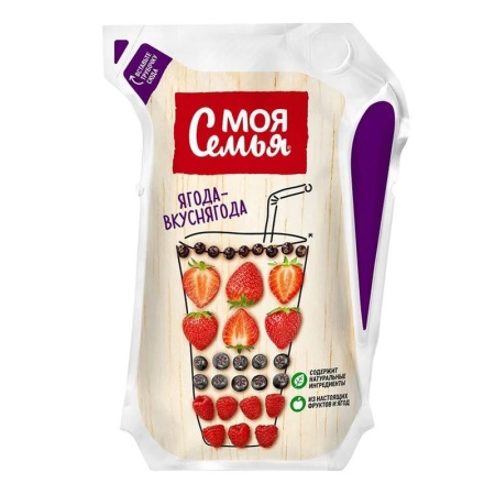 Напиток Сокосодержащий Моя Семья ягода-вкуснягода 0,175л Eaa