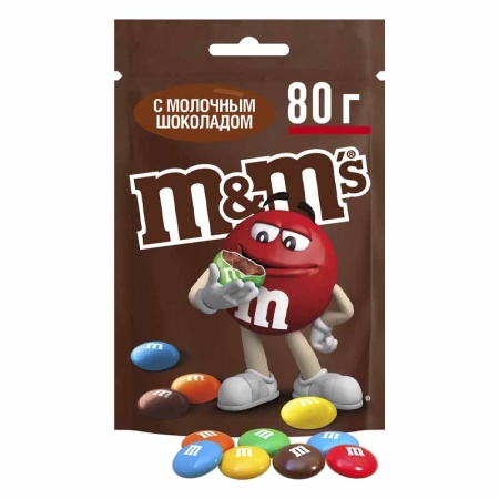 Драже m&m Молочный Шоколад 80гр бл/у Драже m&m Молочный Шоколад 80гр бл/у