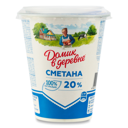 Сметана 20% Домик в Деревне ст 315г