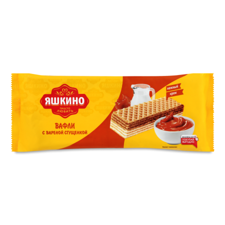 Вафли с Вареной Сгущенки Яшкино м/у 300г