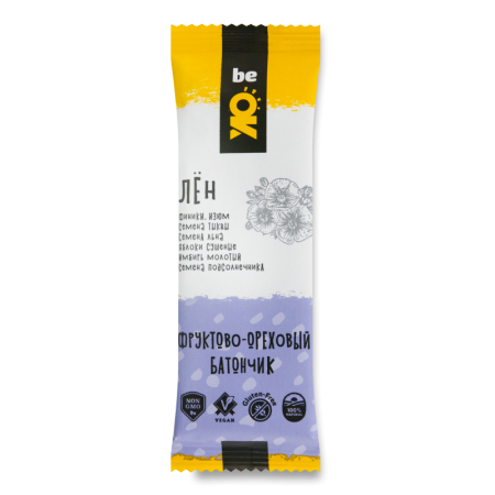 Батончик фруктово-ореховый Лён be ok м/у 30г