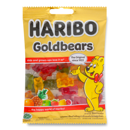 Мармелад Жевательный Haribo Goldbears 80гр фл/п