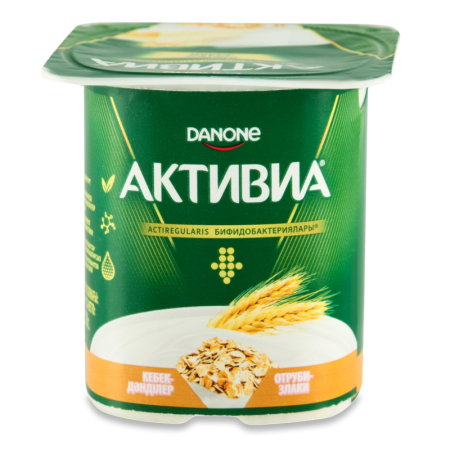 Биойогурт 3% отруби-злаки Активиа ст 120г