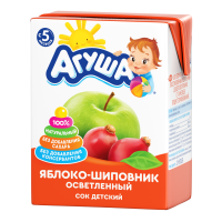 Сок Для Детей от 5мес Осветленный яблоко-шиповник Агуша т/п 200мл
