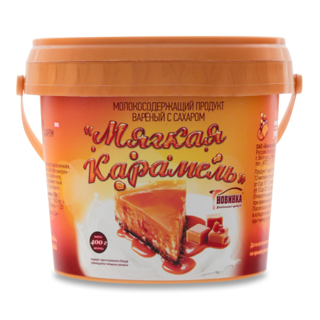 Продукт Молокосодержащий 5% Вареный с Сахаром Мягкая Карамель Бела Слада Ведро 400г