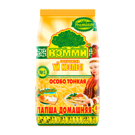Лапша Кэмми Premium домашняя/яичная д/супа#1 250гр фл/п