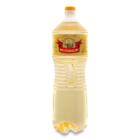 Масло Подсолнечное Рафинированное Дезодорированное Маслозавод №1 п/бут 2л